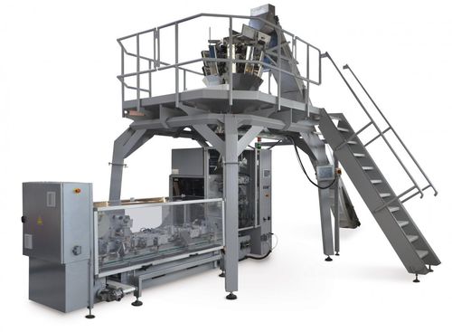 Línea de embalaje de bolsas - TOBOGAN 250 CUBE - NOMATECH s.r.o. - para la industria alimentaria / para productos alimentarios / de café