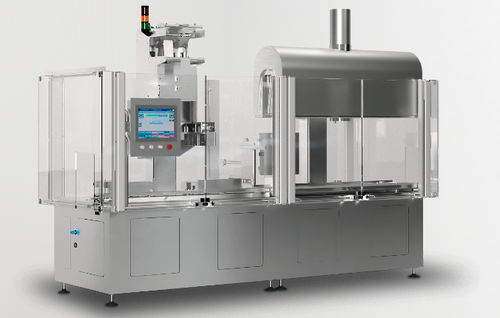 Máquina de etiquetado para botellas - Combisteam® FB80 -70 - Sleever International SASU - de latas / para aplicación en el lateral del producto / para aplicación en la parte superior del producto