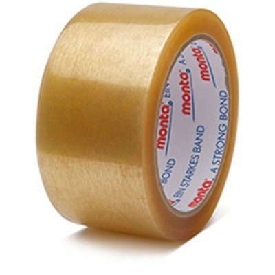 Cinta adhesiva de empaque - MONTA 325 - monta Klebebandwerk GmbH - de polipropileno / goma / transparente