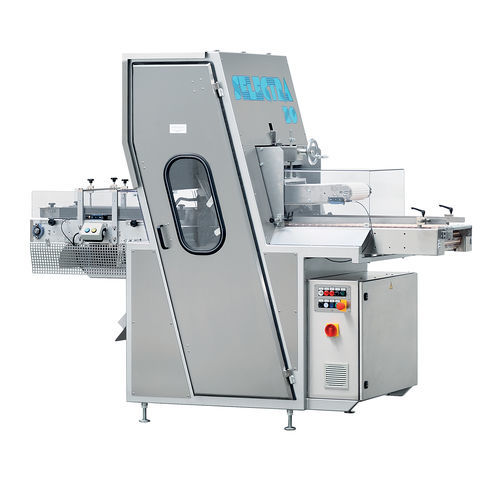 Cortadora de pan industrial totalmente automática - SL 30 - TG-Packaging bvba - con hoja de cinta continua / horizontal / con transportador de cinta