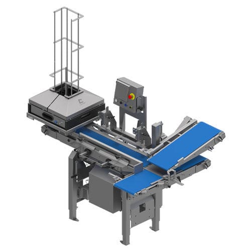 Empacadora de bandejas horizontal - PORTION-2-PACK 60 - QUPAQ A/S - de carga superior / continua / automática