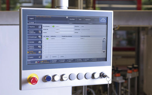 HMI con pantalla táctil - JW Verpackungstechnik GmbH - montado sobre brazo / USB / de visualización