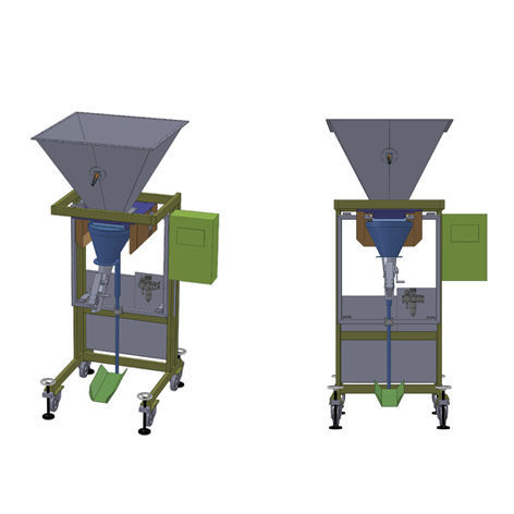 Ensacadora vertical - VBAEV - VOLLENDA-WERK GmbH - flow-pack / para bolsas con válvula / compacta