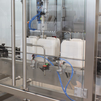 Tapadora-enroscadora lineal - GAS-110 - VOLLENDA-WERK GmbH - semiautomática / para botellas