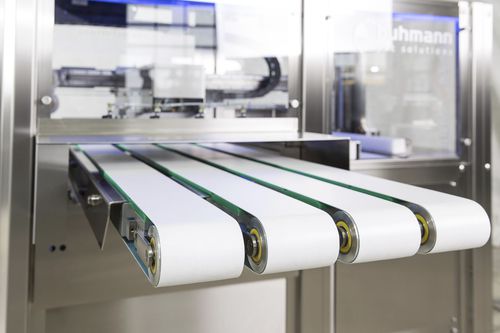 Cinta transportadora flexible - SERVOFEED PF900 - Buhmann Systeme GmbH - modular / de cartón / de concha