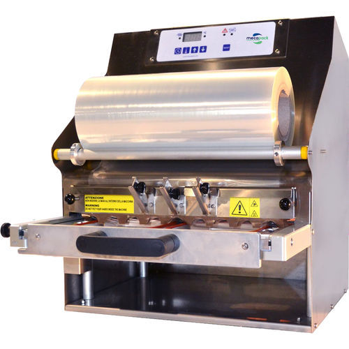 Selladora semiautomática - S605 - Mecapack - para embalajes de productos alimentarios / de bandejas / de film