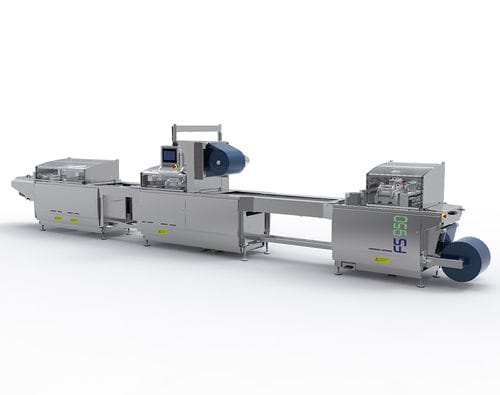 Máquina de termoformado de film plástico - FS950 - Mecapack - para embalajes de productos alimentarios / para embalajes de productos farmacéuticos / para embalajes médicos