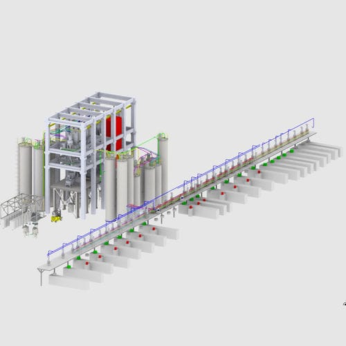 Sistema de alimentación automático - DÜZLEM METAL SANAYI VE TICARET LTD STI - neumático / para línea de producción / para resina