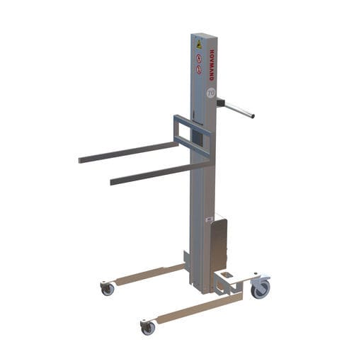 Aparato de levantamiento con horquilla - Impox 70L G1-ix - HOVMAND - de acero inoxidable / para cajas / para la industria