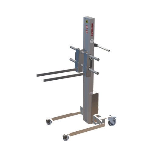 Aparato de levantamiento neumático - Impox 70L Flex - HOVMAND - con horquilla / de acero inoxidable / para cajas