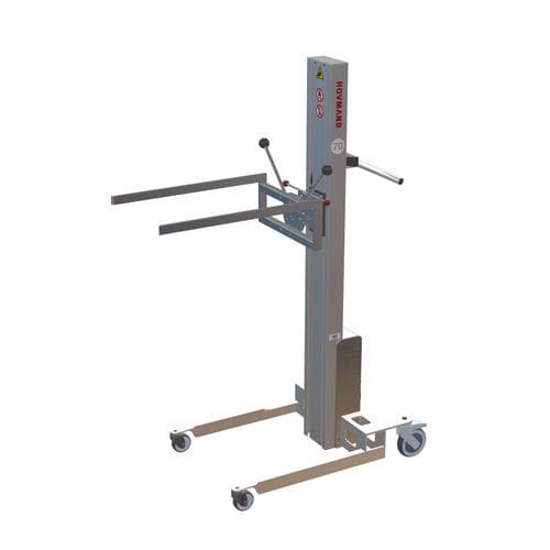 Aparato de levantamiento con horquilla - Impox 70L G1-ix - HOVMAND - de acero inoxidable / móvil / para cajas
