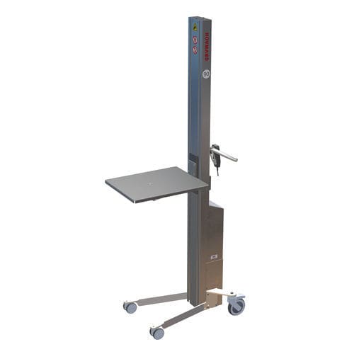 Aparato de levantamiento de plataforma - INOX 90M EP1-ix - HOVMAND - de acero inoxidable / móvil / de bidones