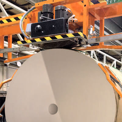 Flejadora automática - VKE/F2G - ITIPACK S.r.l. - para bobinas de papel / para cintas de flejado de acero / vertical