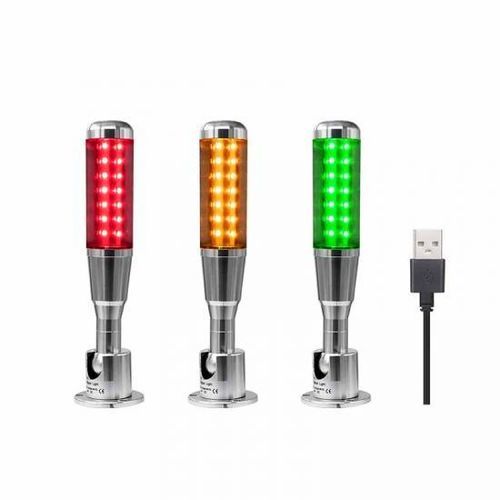 Columna de señalización LED - OBS-USB-01 - Otennlux Lighting Technology Co.,Ltd - de 3 colores / con zumbador / controlada por PC
