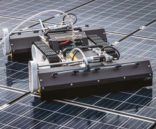Robot de limpieza para panel solar - M1 - SolarCleano SARL - para limpieza en seco / de tejado / móvil