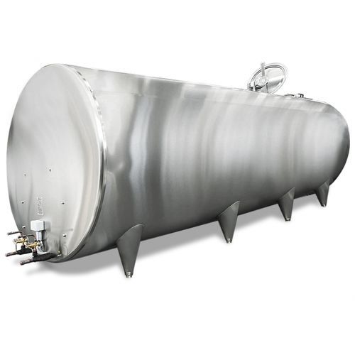 Cuba de refrigeración - E.T.A. S.r.l. - para leche / de acero inoxidable / cilíndrica
