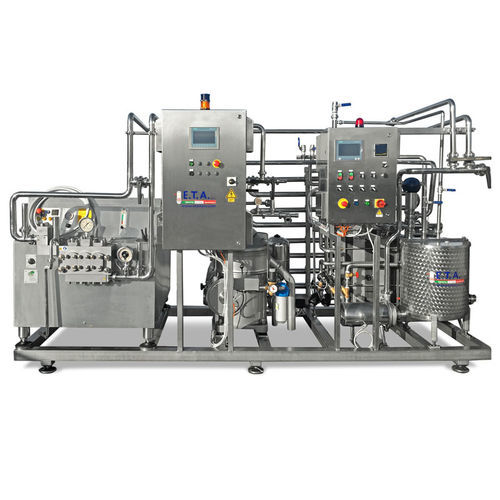 Pasteurizador de vapor - E.T.A. S.r.l. - para leche / controlado por PLC / compacto