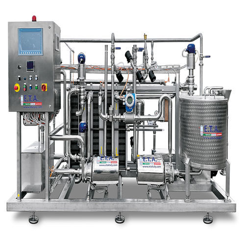 Pasteurizador-enfriador para leche - E.T.A. S.r.l. - para intercambiador de calor / controlado por PLC