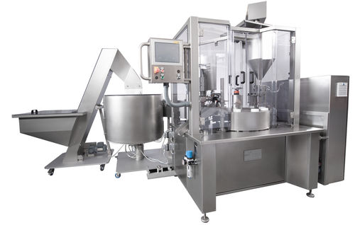 Llenadora-operculadora automática - FA25 Masc - Gustav Obermeyer GmbH u Co KG - de botellas / de líquidos / para productos cosméticos