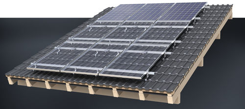 Sistema de fijación solar para tejado inclinado - XT series - AEROCOMPACT Europe GmbH - para instalación horizontal