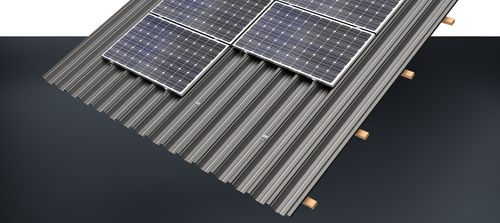 Sistema de fijación solar para techo - TS series - AEROCOMPACT Europe GmbH - para tejado metálico