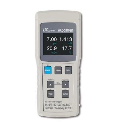 Aparato de medición temperatura - WAC-2019SD - Lutron - TDS (Total Sólidos Disueltos) / resistividad / de pH