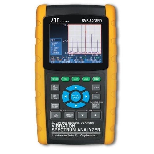 Analizador de vibraciones para vigilancia de máquina - BVB-8208SD - Lutron - FFT / con registrador de datos