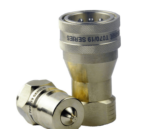 Racor hidráulico - T070 series - TEKNO-MET BAĞLANTI ELEMANLARI SAN. ve TİC. LTD. ŞTİ - de encaje / rápido / de acero inoxidable