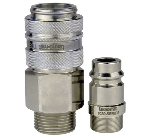 Racor hidráulico - T039 series - TEKNO-MET BAĞLANTI ELEMANLARI SAN. ve TİC. LTD. ŞTİ - neumático / rápido / de latón