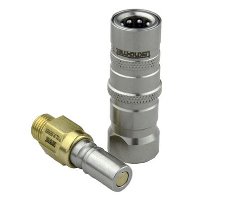 Racor hidráulico - T102 series - TEKNO-MET BAĞLANTI ELEMANLARI SAN. ve TİC. LTD. ŞTİ - rápido / de acero inoxidable / de latón