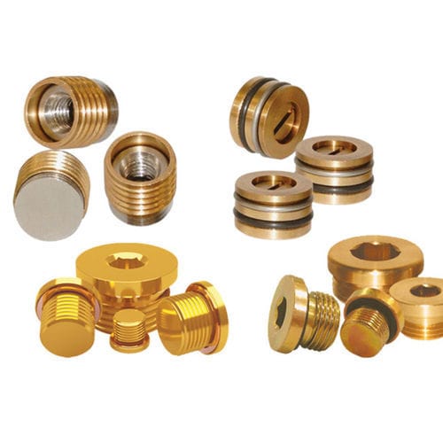 Tapón redondo - THKT-TDKT - TEKNO-MET BAĞLANTI ELEMANLARI SAN. ve TİC. LTD. ŞTİ - roscado / de latón