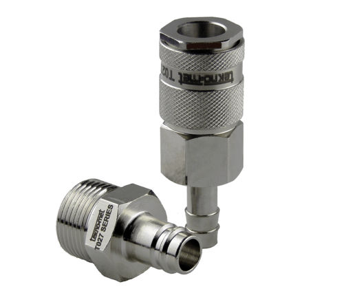 Racor neumático - T027 series - TEKNO-MET BAĞLANTI ELEMANLARI SAN. ve TİC. LTD. ŞTİ - roscado / rápido / CEJN