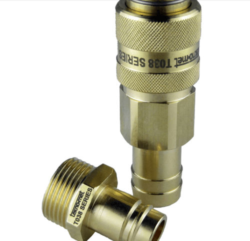Racor neumático - T038 series - TEKNO-MET BAĞLANTI ELEMANLARI SAN. ve TİC. LTD. ŞTİ - rápido / CEJN / de latón