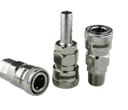 Racor neumático - T141 series - TEKNO-MET BAĞLANTI ELEMANLARI SAN. ve TİC. LTD. ŞTİ - hidráulico / roscado / rápido
