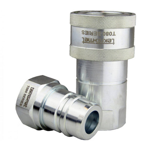 Racor hidráulico - T080 series - TEKNO-MET BAĞLANTI ELEMANLARI SAN. ve TİC. LTD. ŞTİ - rápido / de acero inoxidable / de acero