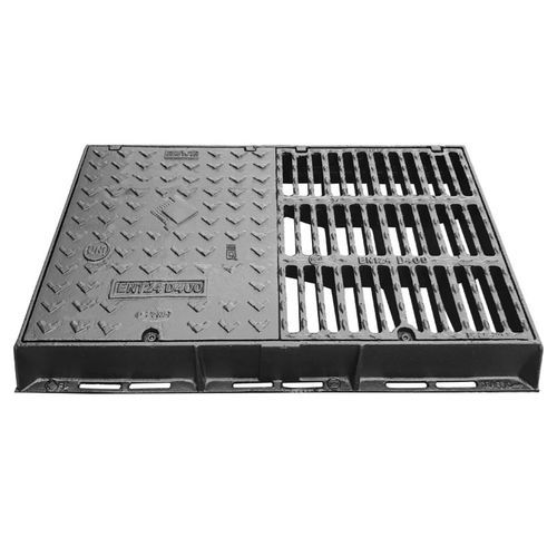 Tapa de registro de fundición dúctil - COMBY - CLASSE D400 - Fonderie Belli SPA - rectangular