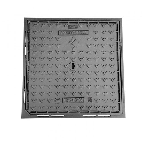 Tapa de registro de fundición dúctil - CHBS- CHCS - B125/C250 - Fonderie Belli SPA - cuadrada