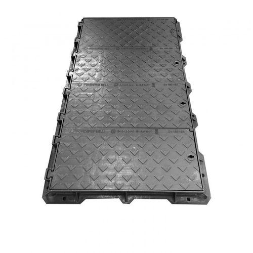 Paso de hombre de acero inoxidable - TELE D400  - Fonderie Belli SPA - rectangular