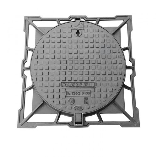 Tapa de registro de fundición dúctil - KING D400 76 - Fonderie Belli SPA - cuadrada / redonda