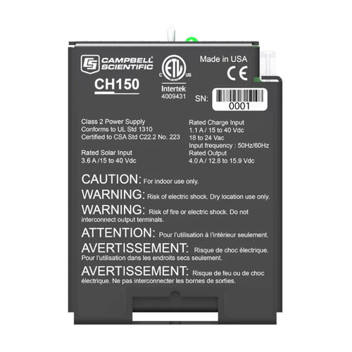 Regulador de carga para batería - CH150 - Campbell Scientific Ltd.
