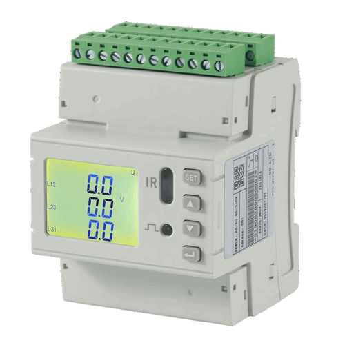 Contador de energía eléctrica trifásico - KET-PMT-414.16 - Kerberos Srl - en riel DIN / Modbus / con pantalla LCD
