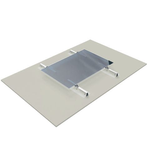 Sistema de fijación solar para cubierta plana - ROOF-SOLAR TPO - Dome Solar - para instalación vertical / de aluminio / de acero inoxidable