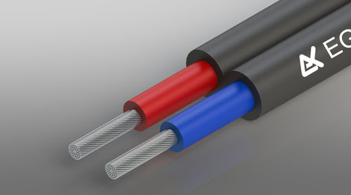 Cable eléctrico de alimentación - H1Z2Z2-K TWIN SOLAR - Ege Kablo Endustri Malz. San. ve Tic. A.S. - aislado / multifilar / de cobre