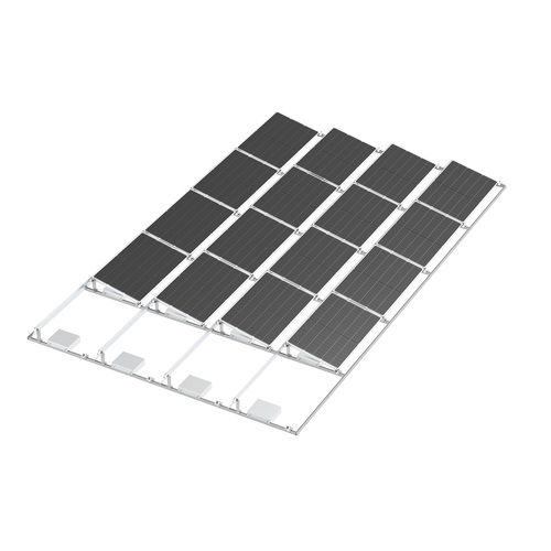 Sistema de fijación solar para cubierta plana - BALLAST  - Xiamen Hopergy Photovoltaic Technology Co., Ltd. - para instalación horizontal
