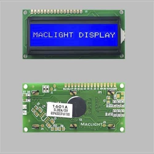 Módulo de visualización LCD STN - MLC161Y-1 - Maclight Display Co., Limited - monocromo / de 1 línea / MPU 8 bits