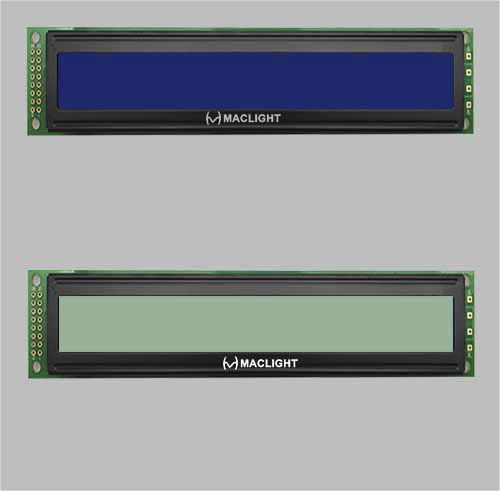 Visualizador LCD - MLC402Y-1 - Maclight Display Co., Limited - de matriz de puntos / monocromo / de 2 líneas