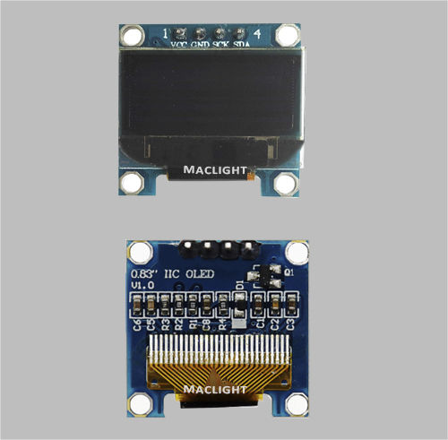 Módulo de visualización 0,83" - MLD083-9639D - Maclight Display Co., Limited - OLEDs / monocromo / 39 x 96