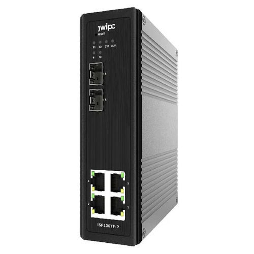 Conmutador Ethernet no administrable - ISF106TF-P - JWIPC TECHNOLOGY CO., LTD. - 6 puertos / en riel DIN / estándar