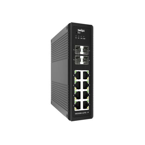 Conmutador Ethernet administrable - ISG3200-12TS-P - JWIPC TECHNOLOGY CO., LTD. - 12 puertos / en riel DIN / estándar