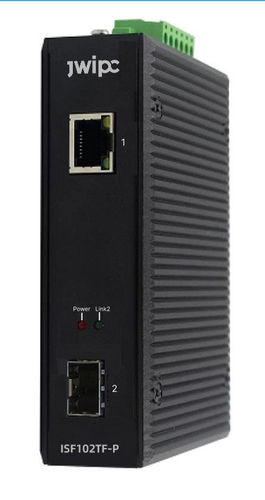 Convertidor de medios - ISF102TF-P - JWIPC TECHNOLOGY CO., LTD. - Ethernet / no administrable / industrial